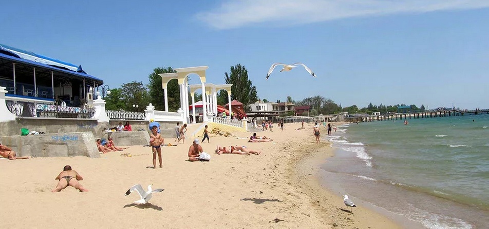 Пляж Евпатории Крым